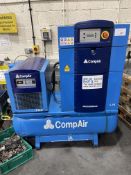 Compair LllFS Air Compressor c/w F16C Dryer, Serial No. BA24614001 (2011)