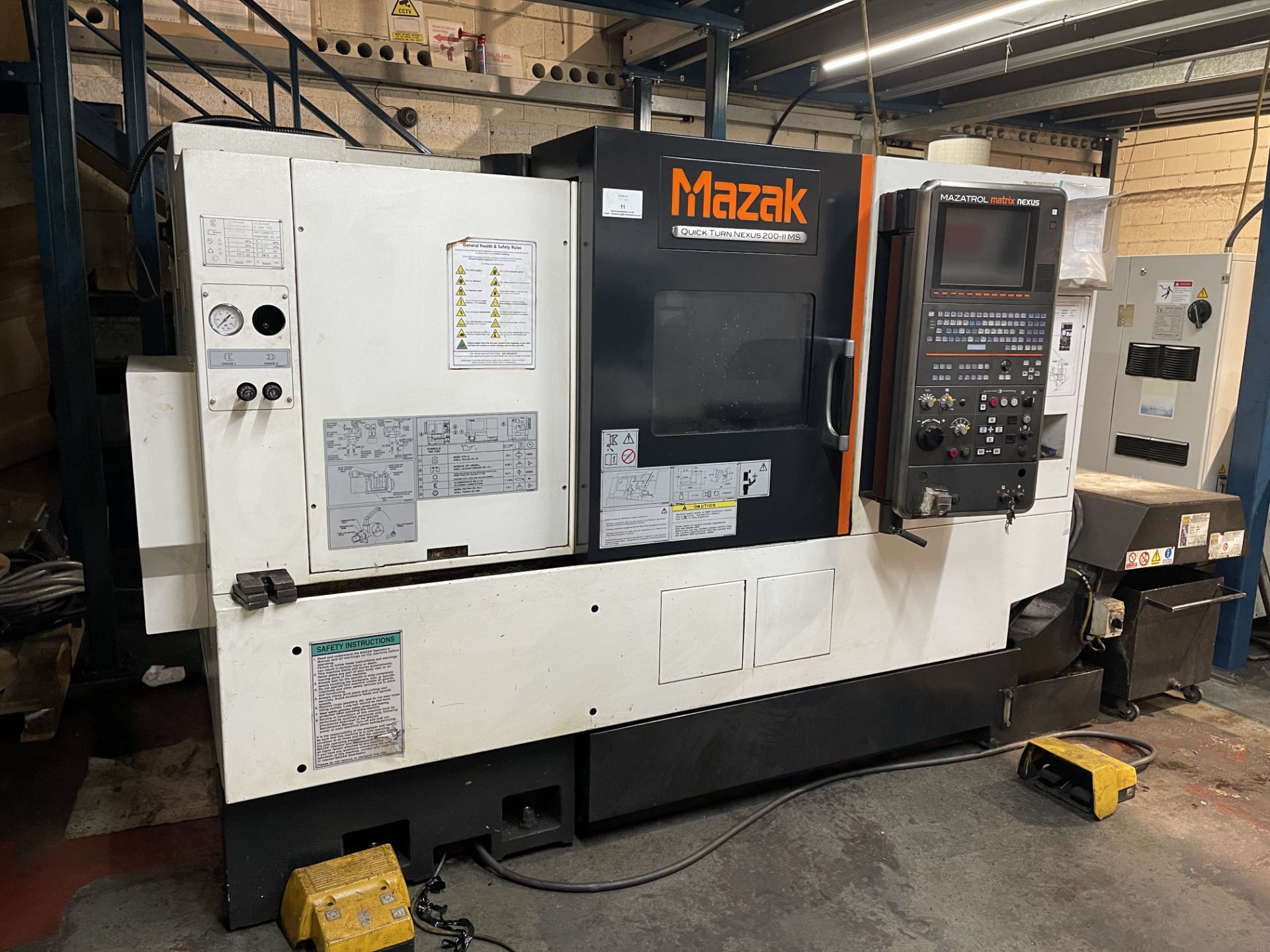 2011- Mazak Quick Turn Nexus 200-II MS CNC Turning Machine