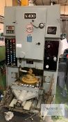 Sykes Model V400, Gear Shaper, Serial MP291/7