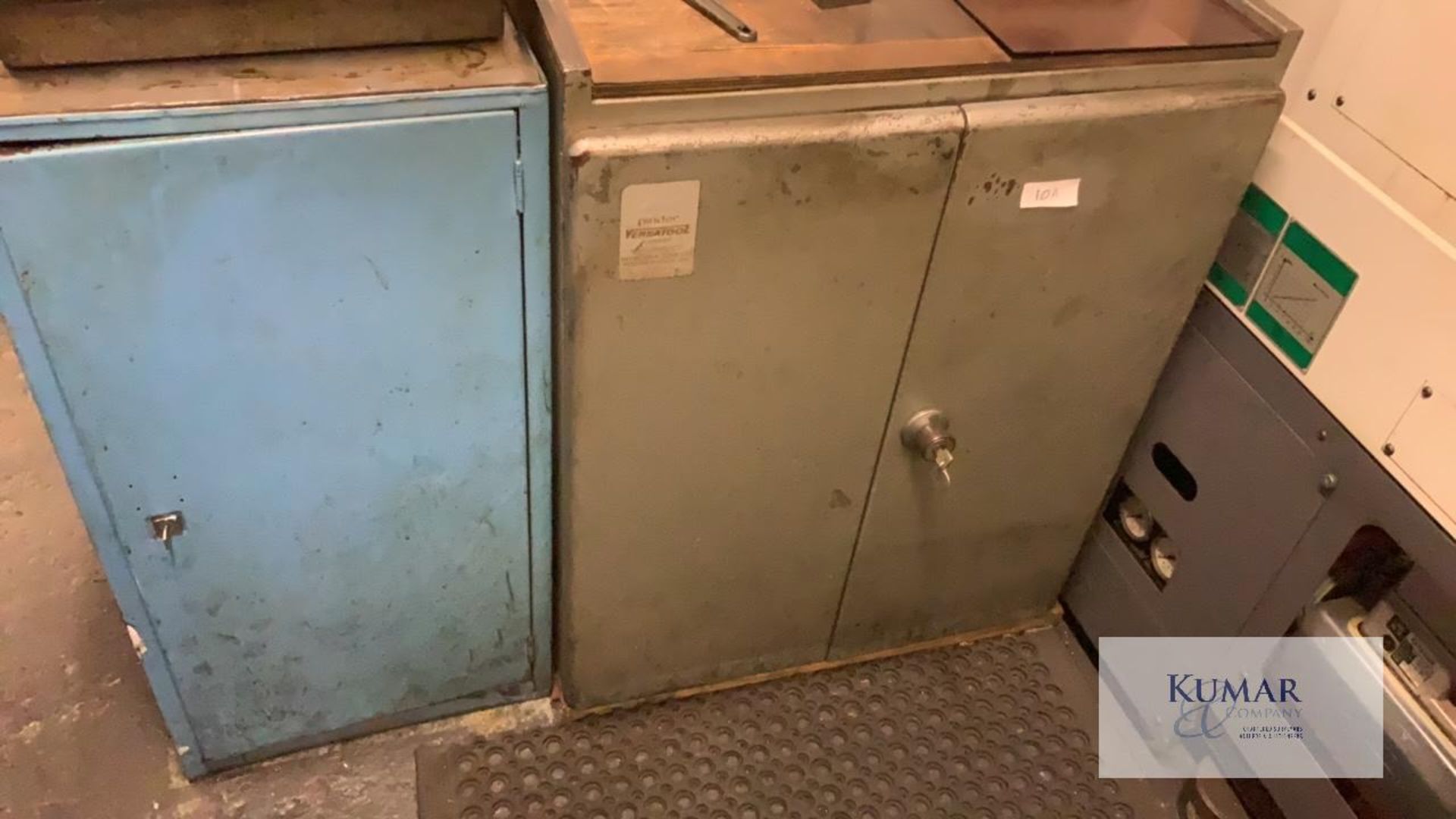 2: Cabinets containing attachments to suit Lot 10 and other similar machines