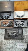 5: Imperial Micrometers 8-9", 9-10", 10-11", 2-6", 8-12"