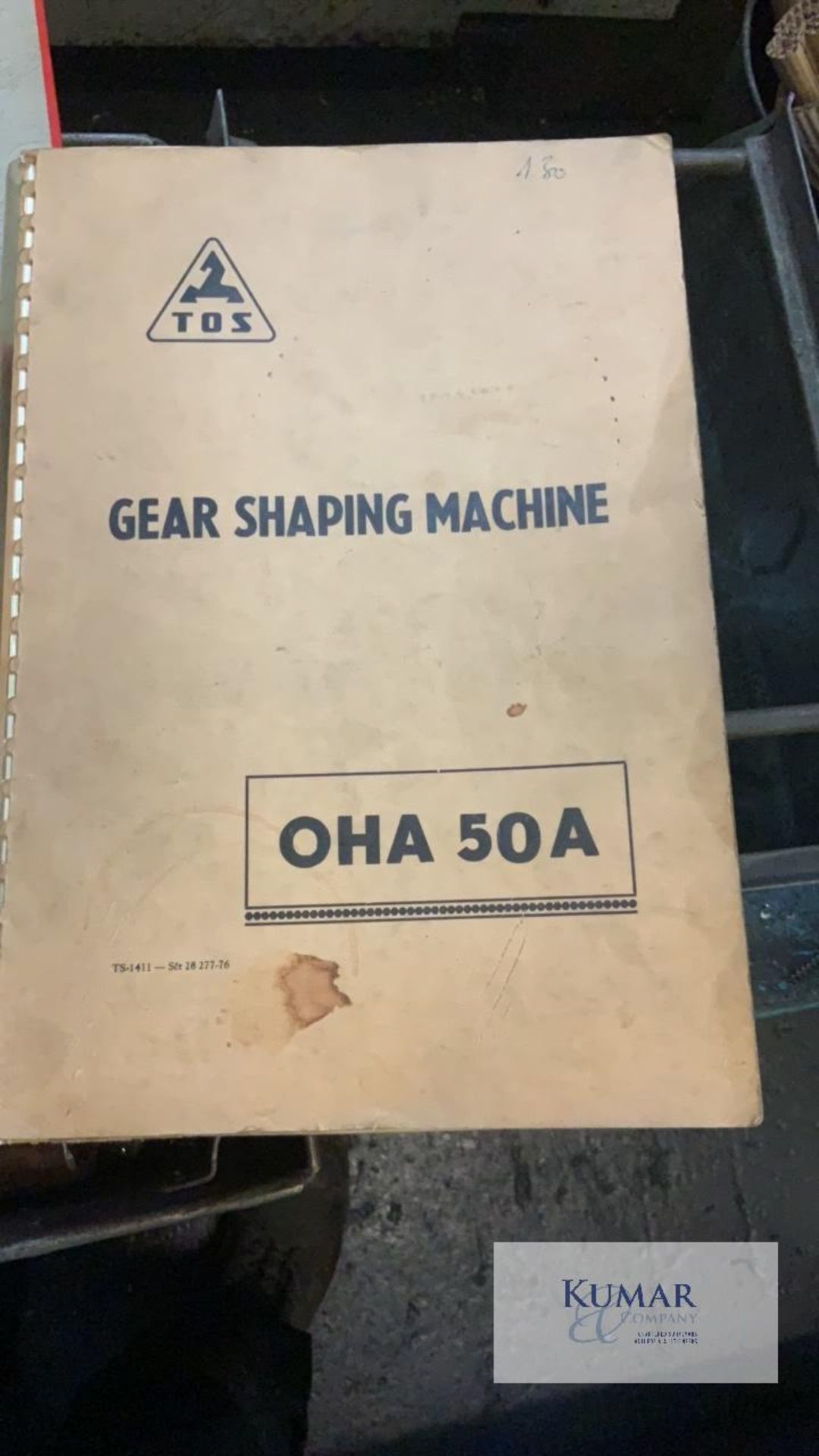Tos Model No OHA 50 A Gear shaping machine with change gears - Collection Date Thursday 3rd March - Image 7 of 11