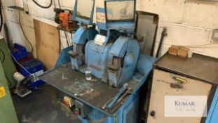 Union Twin Head Pedestal Grinder