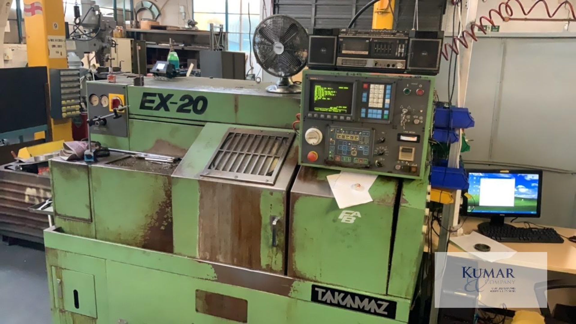 Takamaz Model EX 20, CNC Lathe - Please Note - it is the purchaser or the removal contractor’s - Image 4 of 5