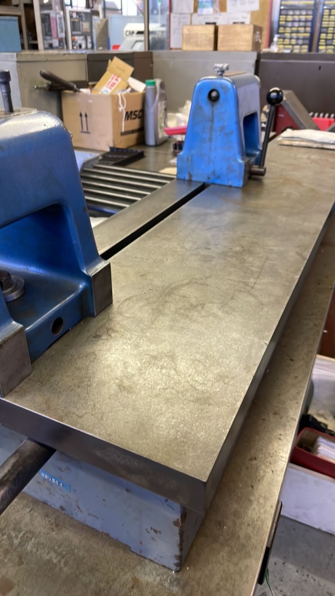 Inspection checking Centres and Table Table 48x12x7"H Centres 36" long x 12" diameter work