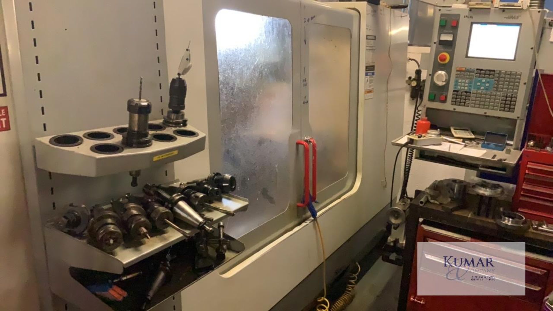 Haas Model VF 4 BHE Vertical Machining Centre, Serial No 39223 (12/04) .Machine in operation at time - Image 10 of 10