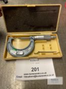 Pin Micrometer 0-25 mm (Please note, Does not include Plastic Containers)