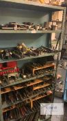 Large amount of tooling and attachments to complement Lot 36 and other Similar machines (Shelving