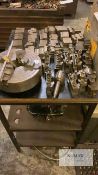 Tooling ,clamps and Chuck to complement Lot 21 and other similar machines (Shevles Included)