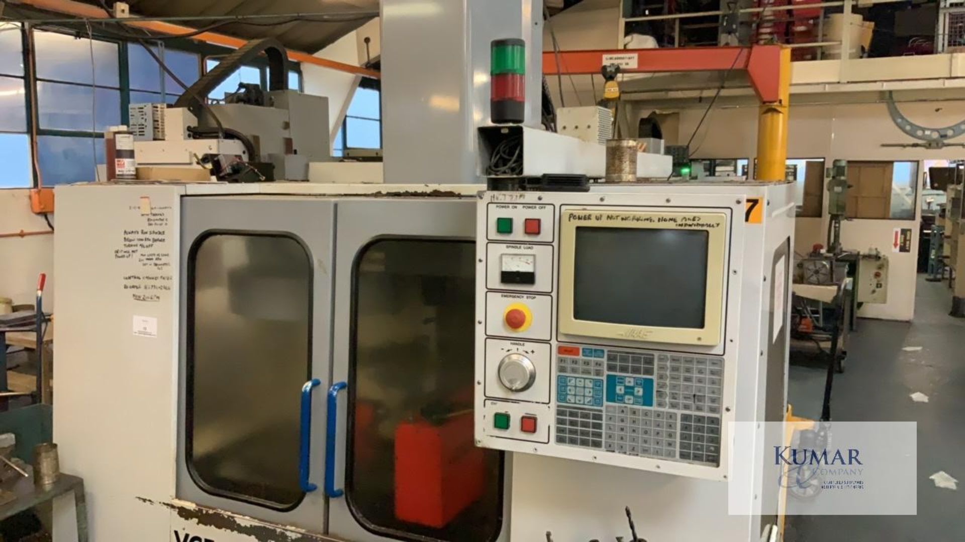 Mikron HAAS VCE 750 Machining Centre, Serial No: 11657, (09/97) with chucks as shown - Image 2 of 10