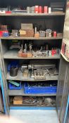 Large Storage Cupboard containing Stamps, Engineering Equipment, Small air tools