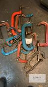 Large G Clamps 12 x various sizes