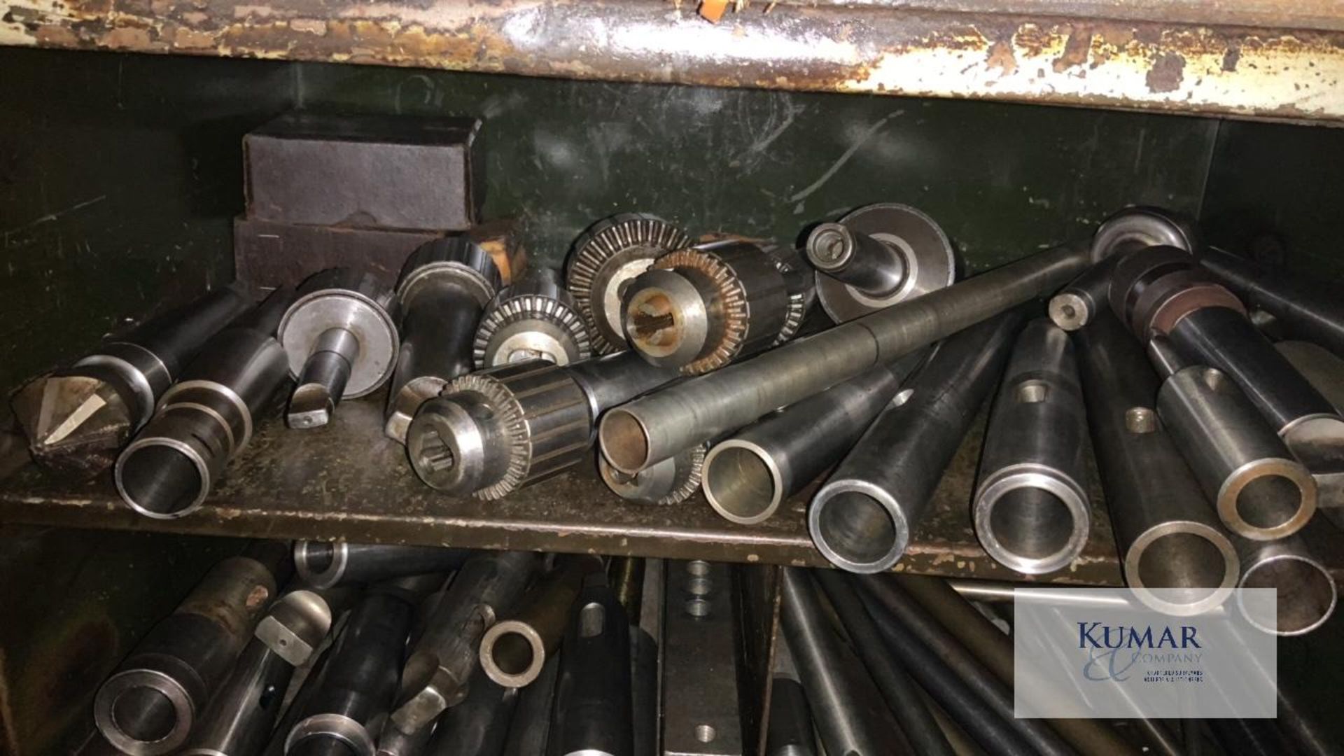 Large amount of Tooling and Attachments to complement Lot 22 and other similar machines (Cabinet - Image 4 of 9