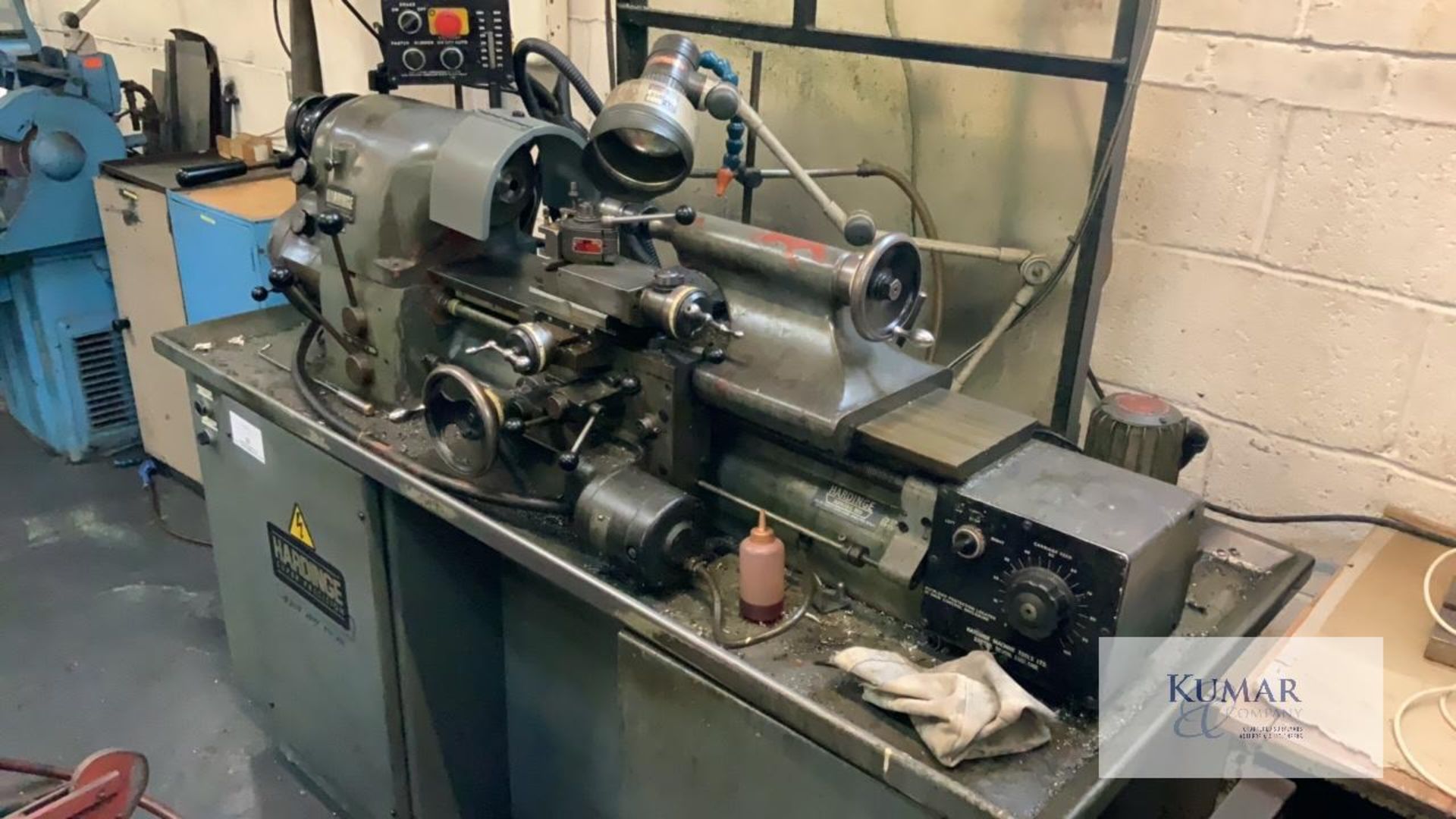 Metric - Hardinge Dovetail Bed Lathe with DRO and Tooling - Image 2 of 8