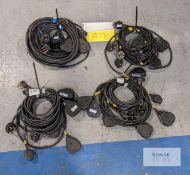 15 amp cable, job lot, 15 x 2m, 5 x 5mCondition: Ex-hire5 x 5m 15 amp cable15 x 2m 15 amp