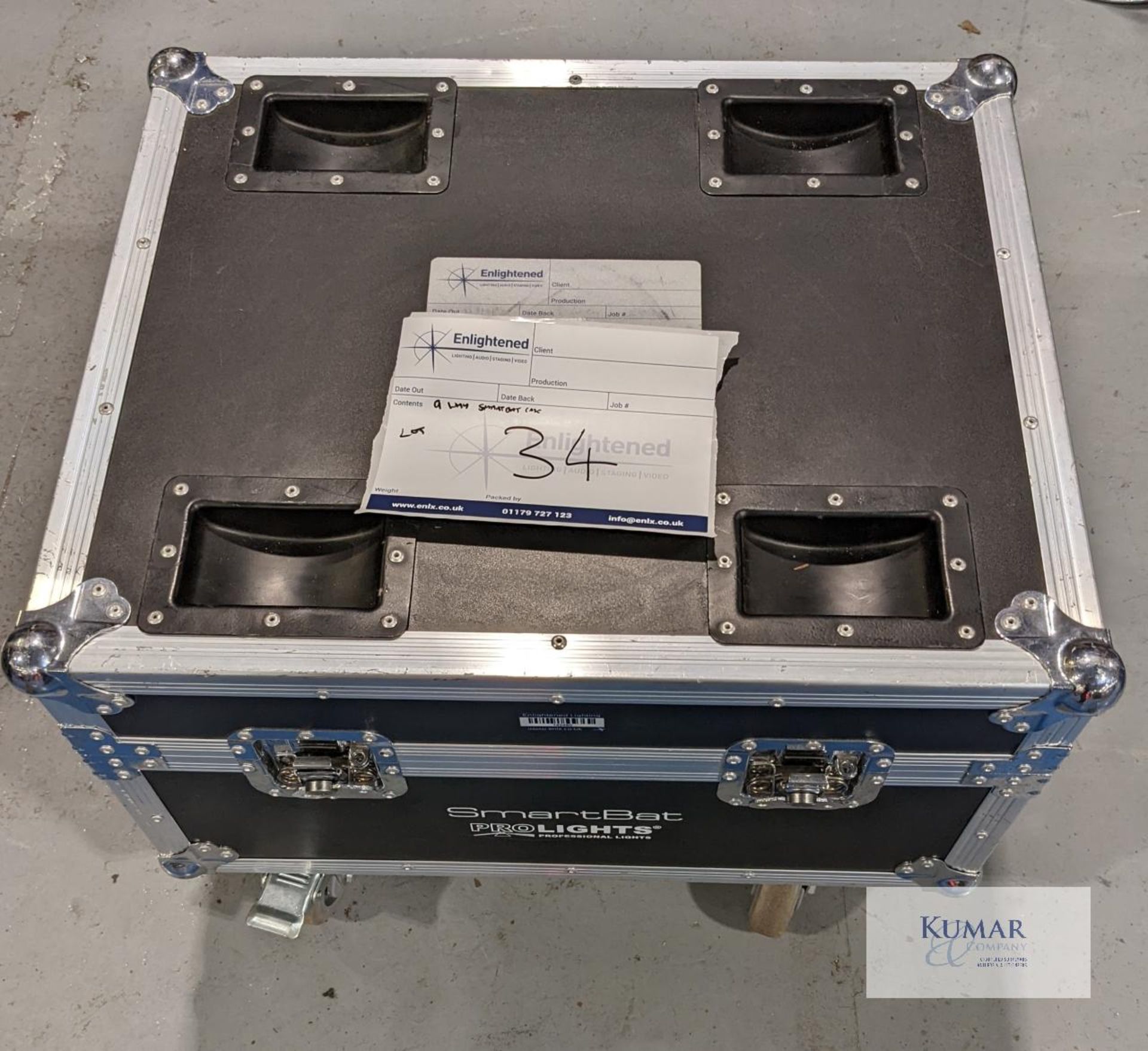 Smartbat flight case 9 wayCondition: Ex-hireflight case for Prolight Smarts, 9 way.Delivery - Image 4 of 5