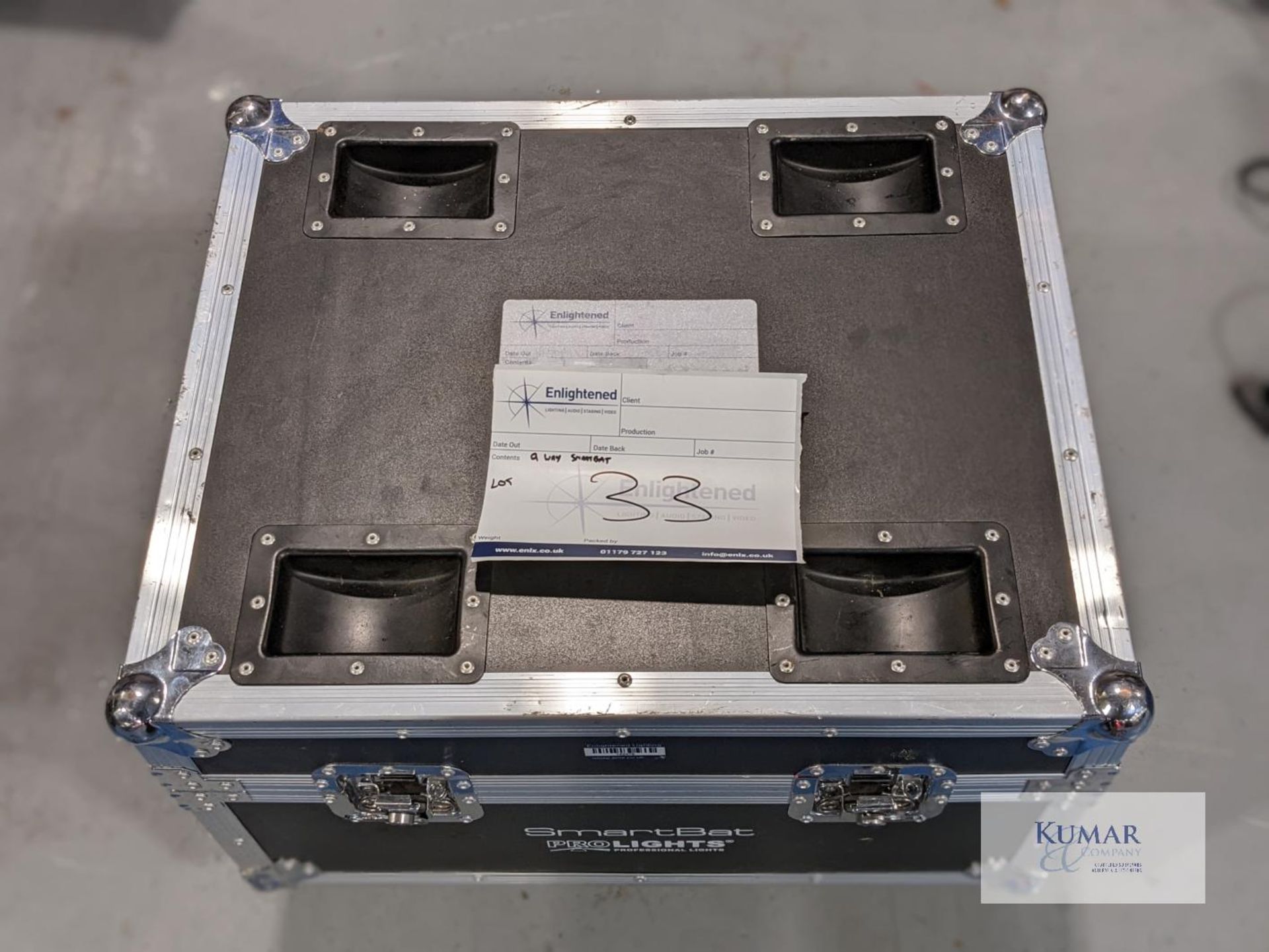 Smartbat flight case 9 wayCondition: Ex-hireflight case for Prolight Smarts, 9 way.Delivery - Image 5 of 5