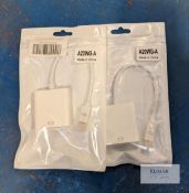 2 x Mini Displayport to VGA adapter Condition: New Lots located in Bristol for collection.