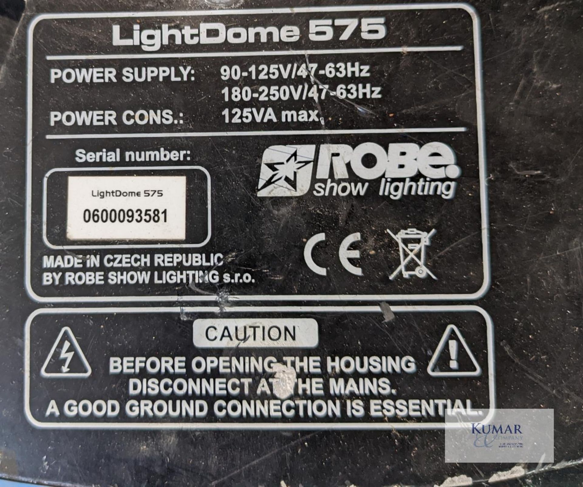 Robe Light dome 575 x 6 (Spares/ Repair), 10 x Dome CoversCondition: Ex-hire6 x Robe Light dome - Image 3 of 7