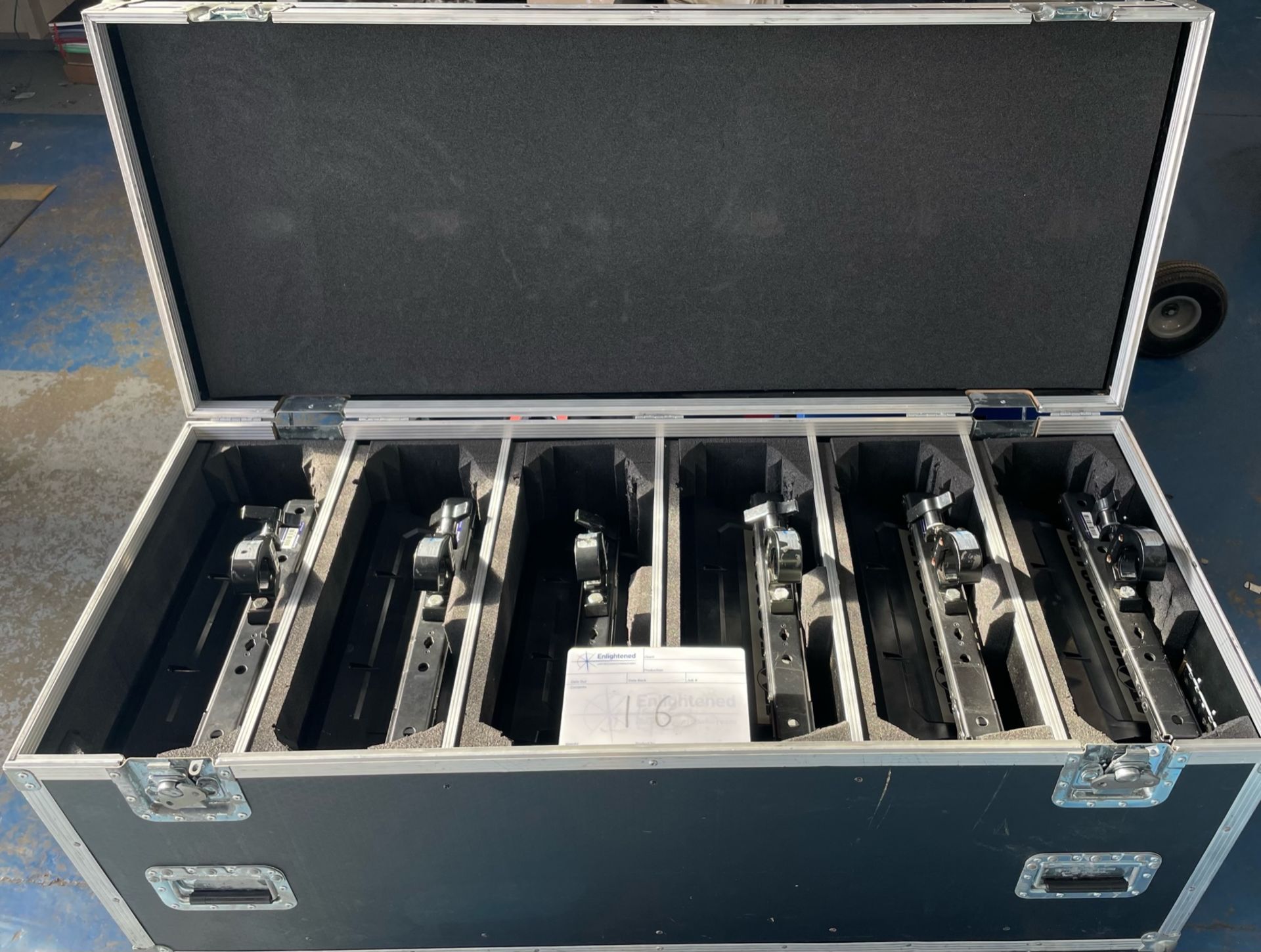 6x Martin Atomic LED 300 Strobe, inc flightcase and clamps. Supplied ex rental in working order. - Image 2 of 4