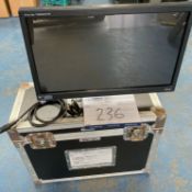 iyama 22inch Touch Screen LED Screen, Inc Flightcase. ProLite T2252MTS. 22" Dual Touch screen, based