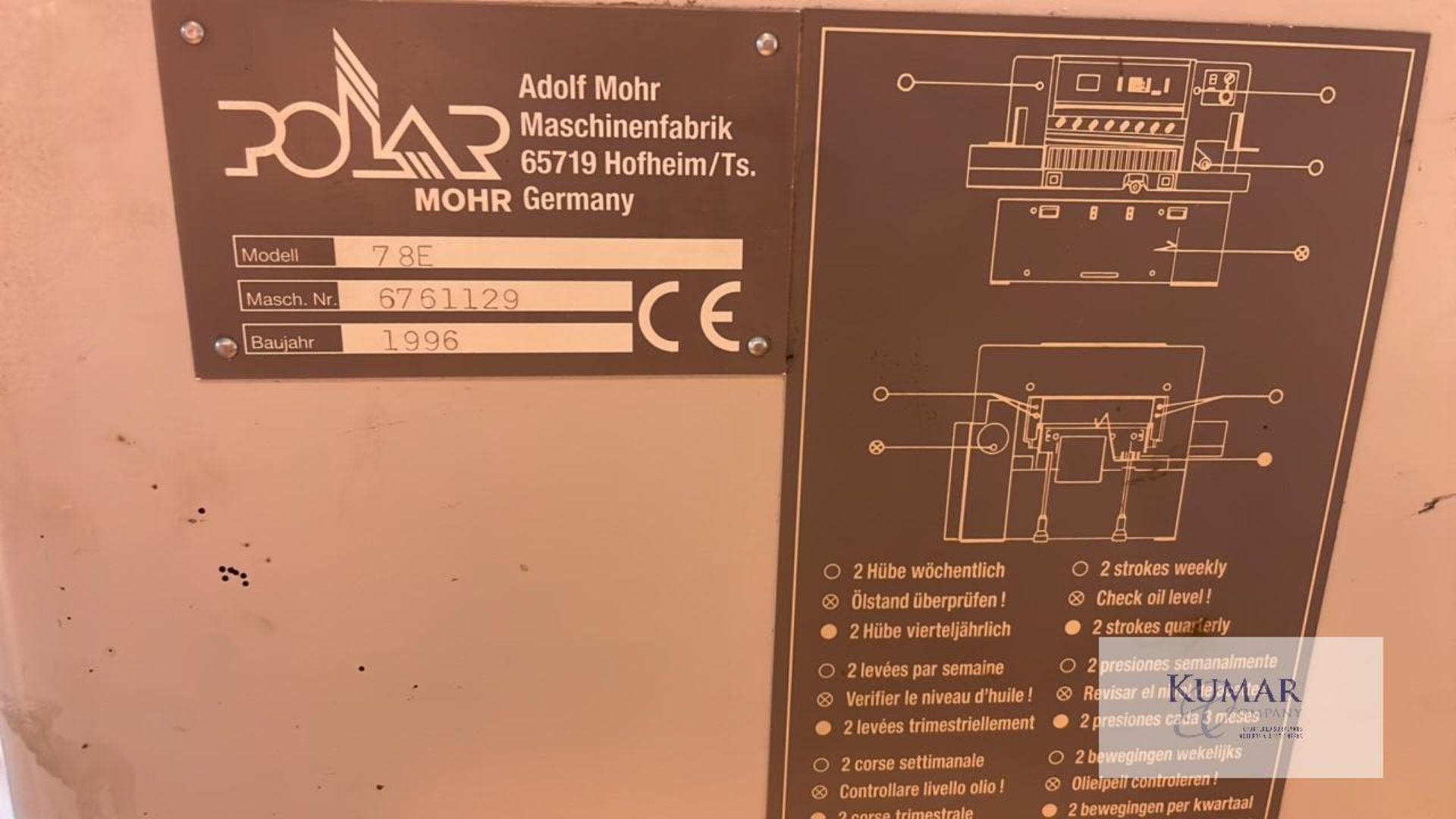 1996 Polar 78E programmatic guillotine - Image 4 of 5