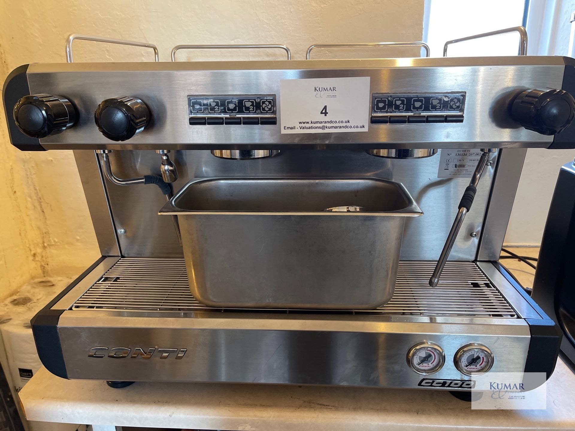 Conti CC102 TC Coffee Machine, Serial No. 136134 with Accessories as Shown - Monaco (2019) - Image 6 of 6