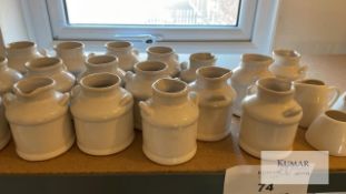 Various milk jugs