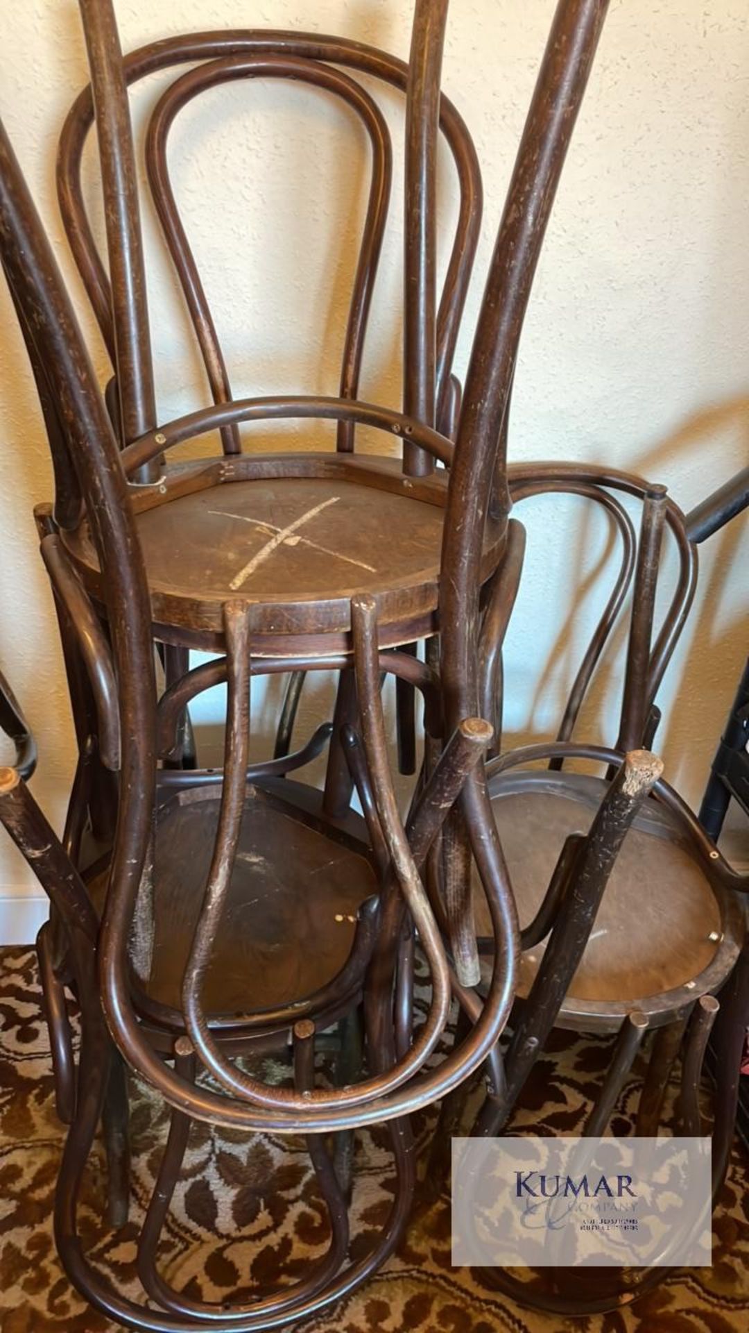 Vintage wooden chairs 15 in total