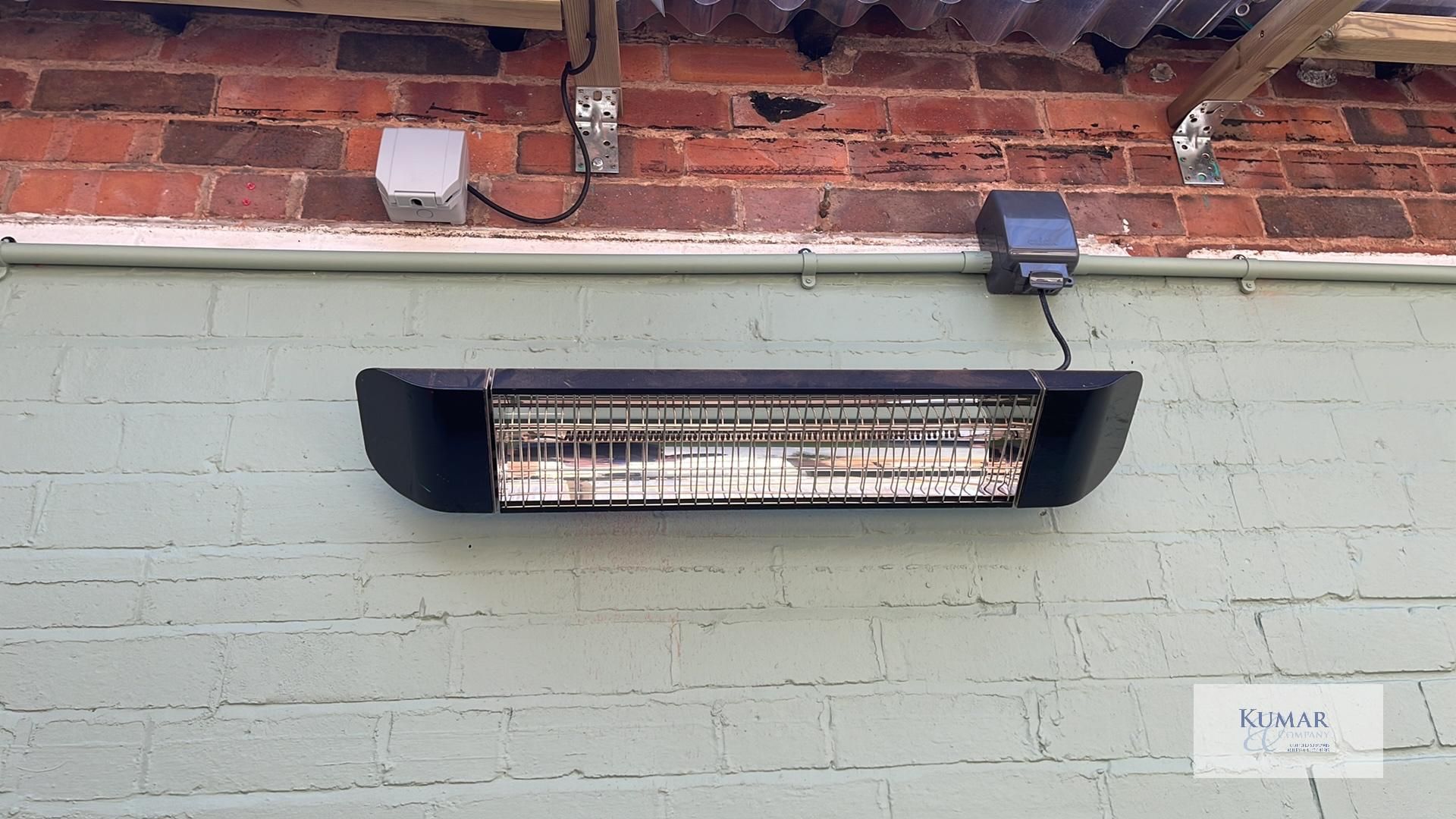 Devola Model DVPH2000B 2KW Wi Fi Patio Heater (2021) - Fitted with 3 Pin Plug for Easy - Image 3 of 3