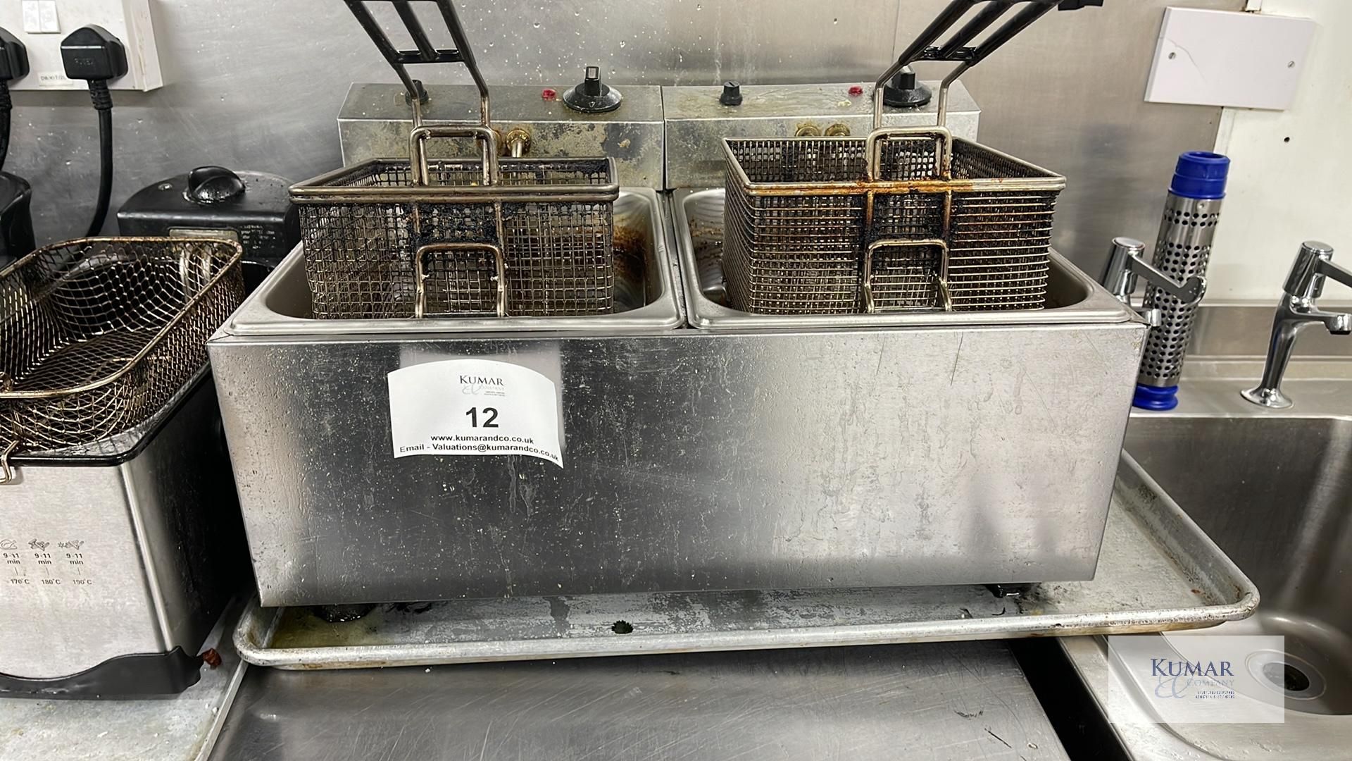 Make Unknown Twin Basket Deep Fat Fryer - Image 2 of 3