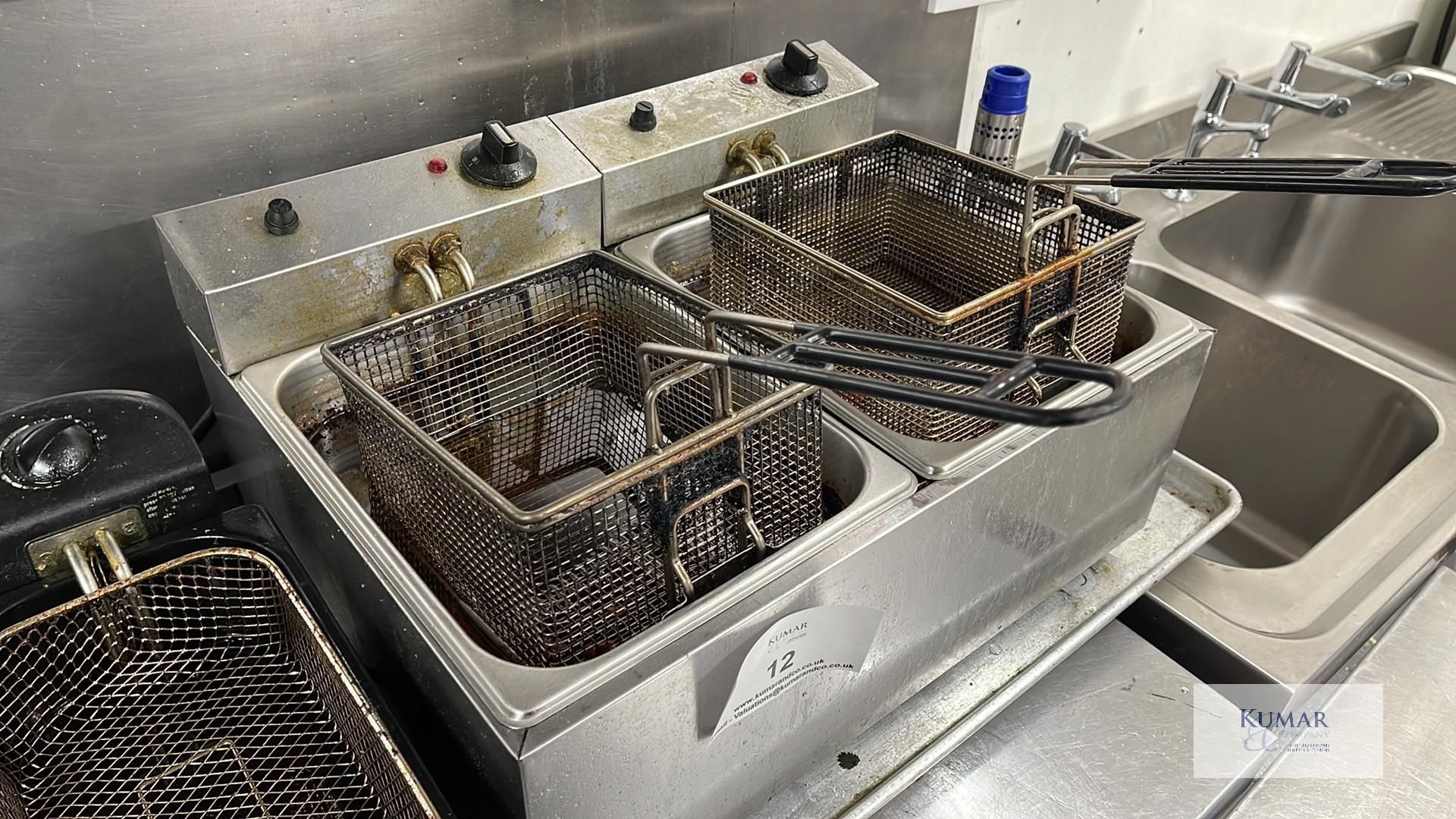 Make Unknown Twin Basket Deep Fat Fryer - Image 3 of 3