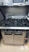 Blue Seal Turbofan 6 Burner Gas Range Cooker with Large Oven - Will Require Electrical