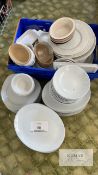 Assorted crockery Plates, bowls and dishes Small room upstairs