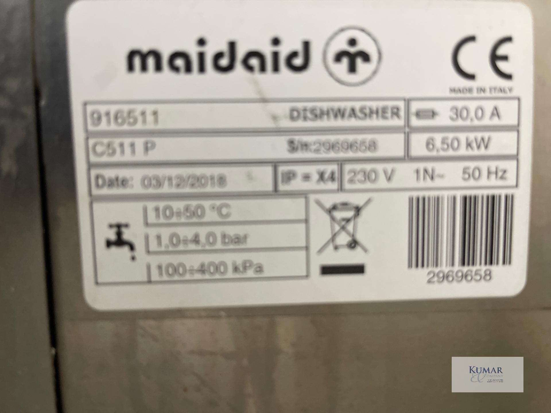 Maidaid C511 Stainless Steel Dishwasher with 5: Plastic Glass Racks and LT12 Water Softener, Self - Image 13 of 13