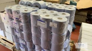 Circa 25 Outers of 6 Rolls - Sapphire Epsilon Blue Embossed Centre Feed Rolls, Code CFB191252E,