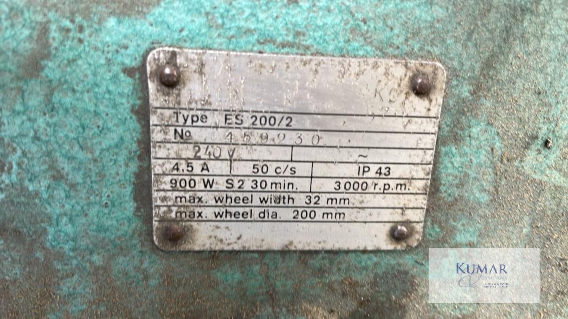 Bench grinder 240v Type ES200/2 - Image 3 of 3