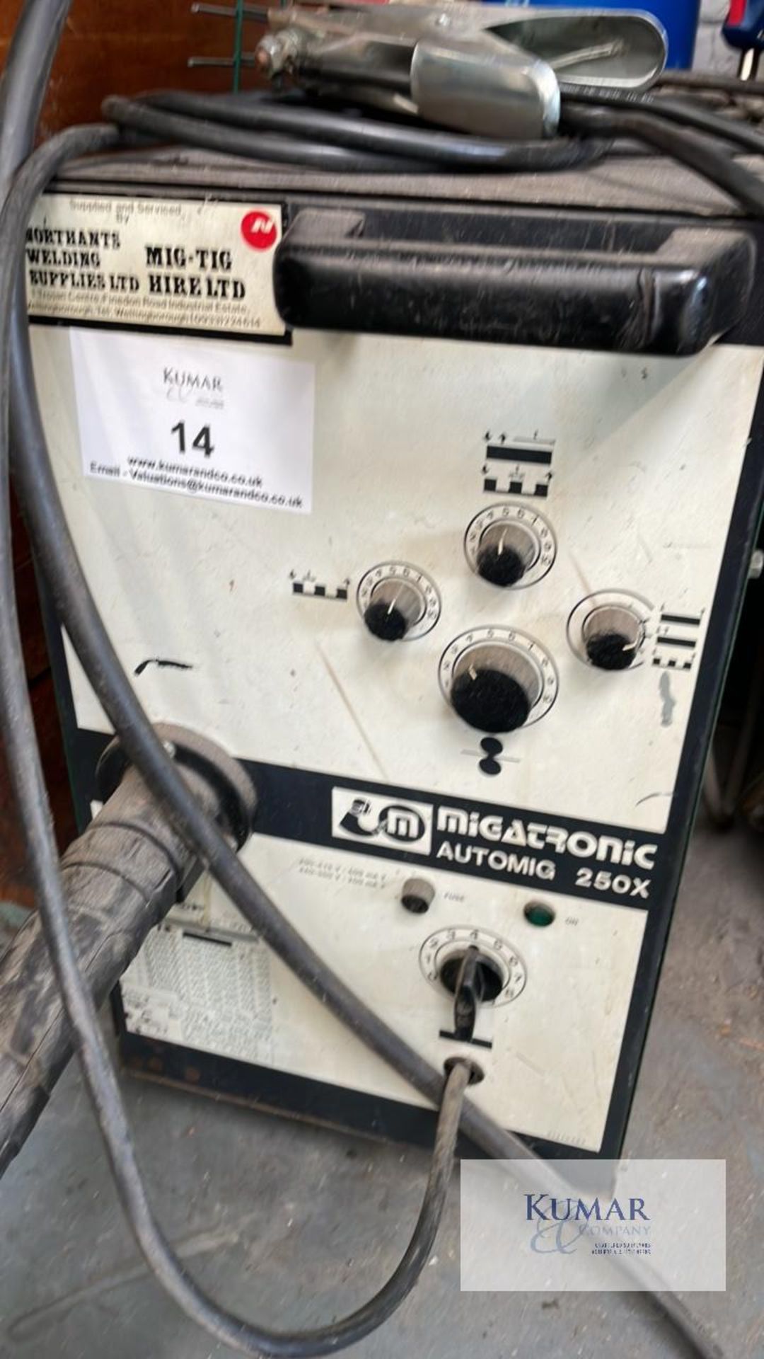 Migatronic automig 250xMig welderDoes not include argon gas bottle - Image 2 of 3