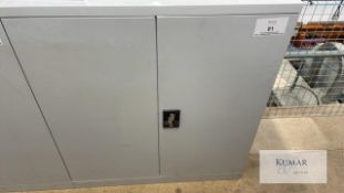 Storage cabinet 92cm wide x 45cm deep x 102cm high Does not include contents