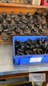 Tool holders for lot 5, plus othersIncludes tool holder rack
