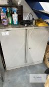 Storage cabinet 92cm wide x 35cm deep x 102cm high Does not include contents