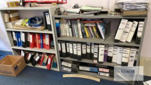 Storage racks x 2 Ideal for workshop or office Does not include items on or around racking Located