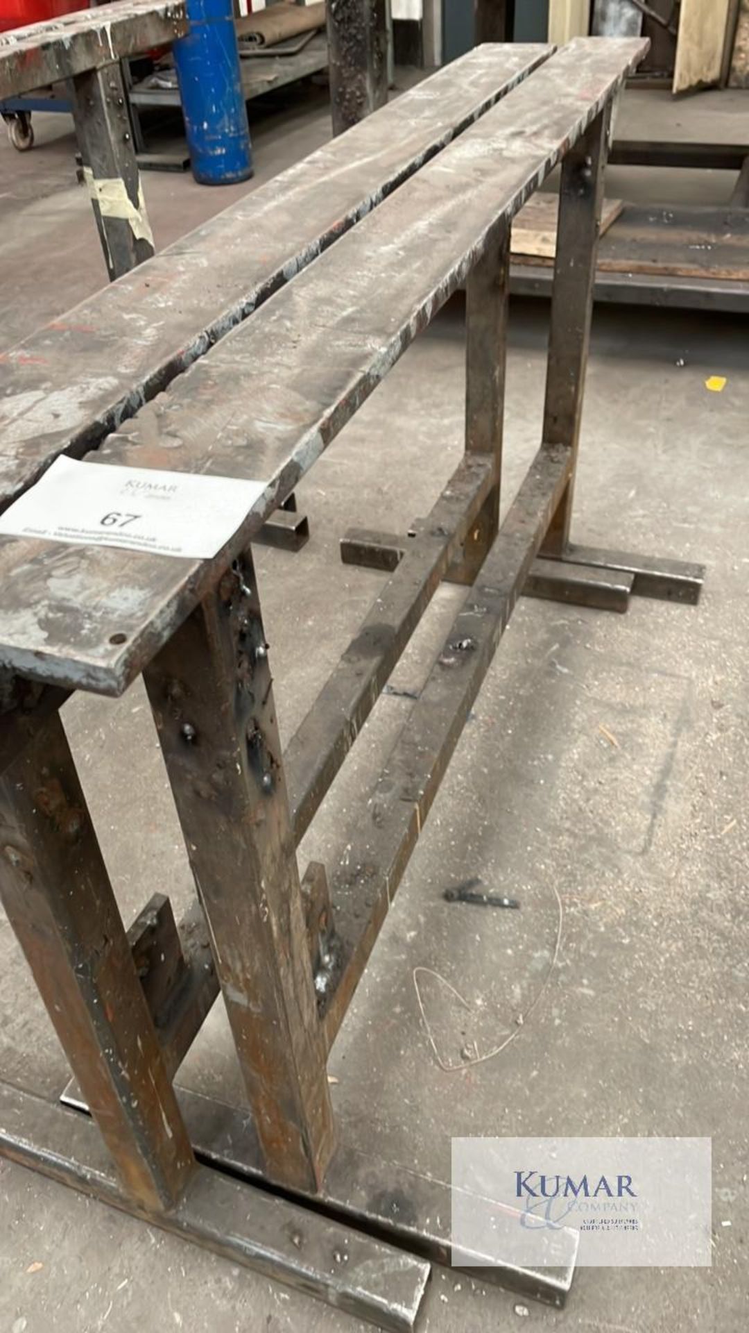 Workshop trestles (pair) 1300mm long x 760mmhigh - Image 3 of 3