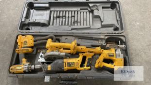 DeWalt Cordless Tool Kit No batteries Includes Drill Screwdriver Jigsaw Circular saw Light