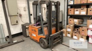 Still R50-15, Electric forklift with Wall Mounted Charger, Serial No. 50444225, S.W.L 1500Kg,