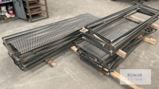 Steel framework for fence or barrier 27 frames 2120mm long x 620mm wide 30mm angle iron