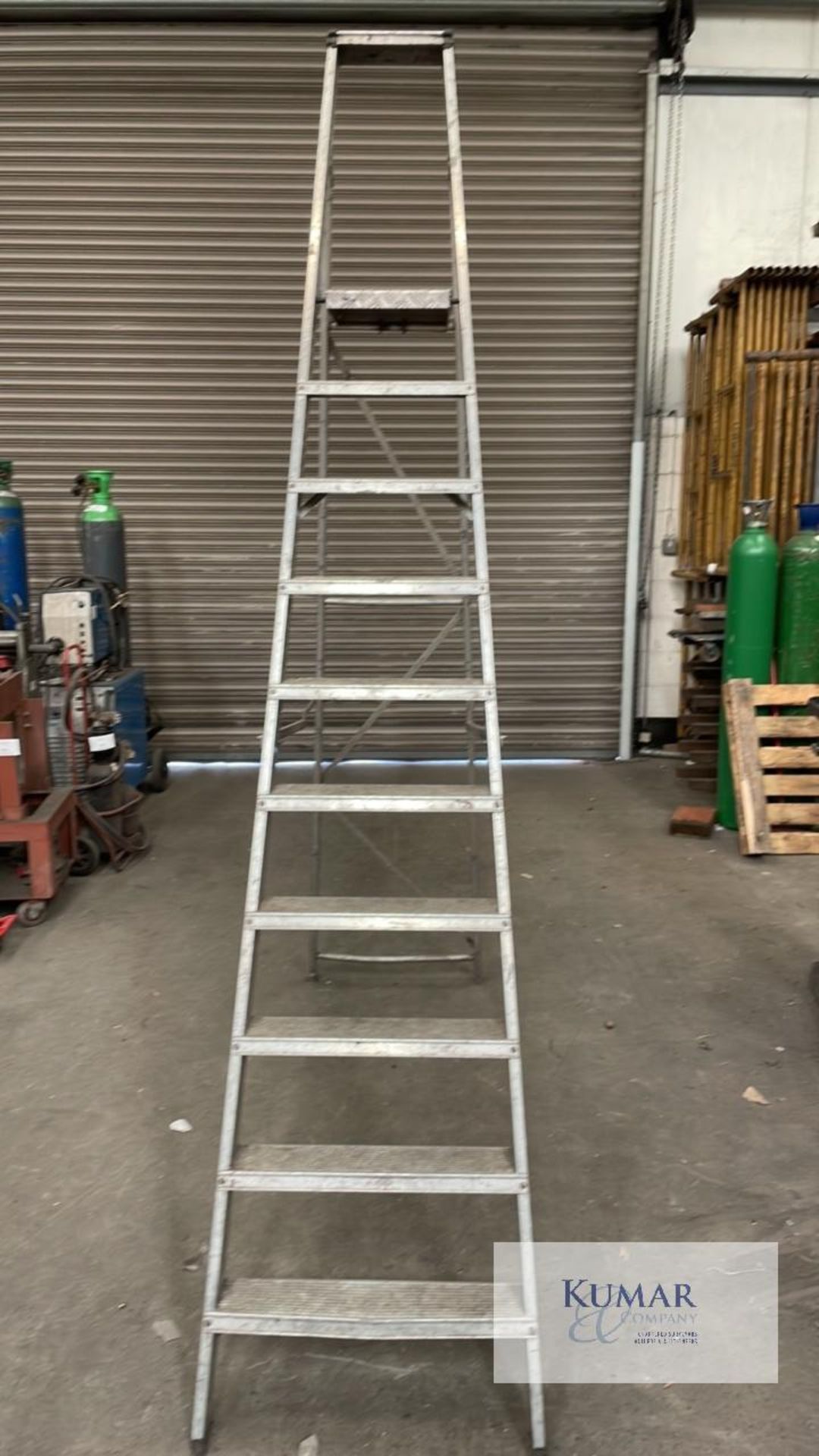 Large Aluminium Step Ladders Circa 10 foot Reach