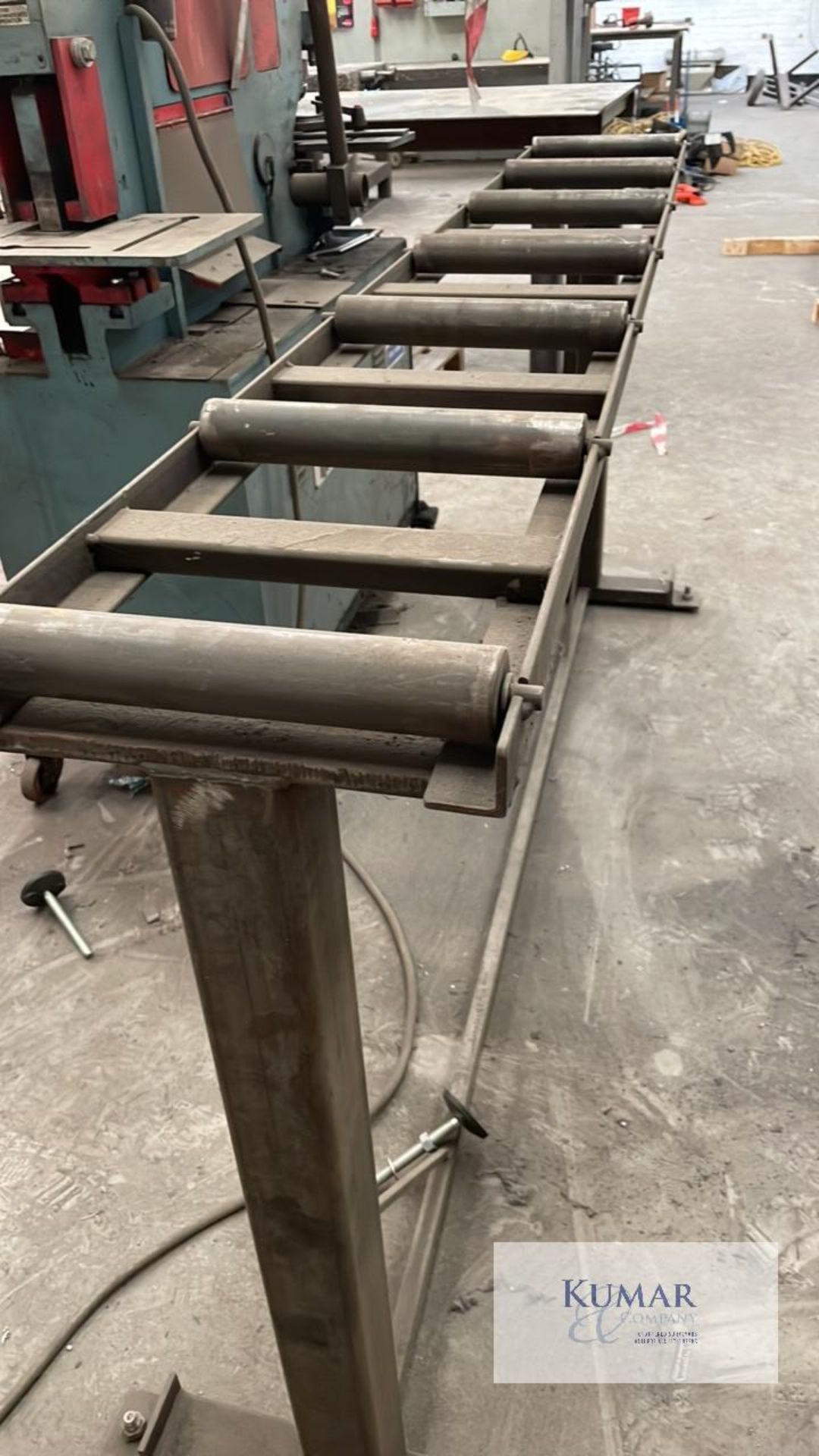 Roller table 2200mm long x 1080mm high (to top of rollers) - Image 3 of 3