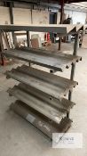 Steel parts/shaft rack 1100mm wide x 550mm depth x 1450mm high With 5 shelves