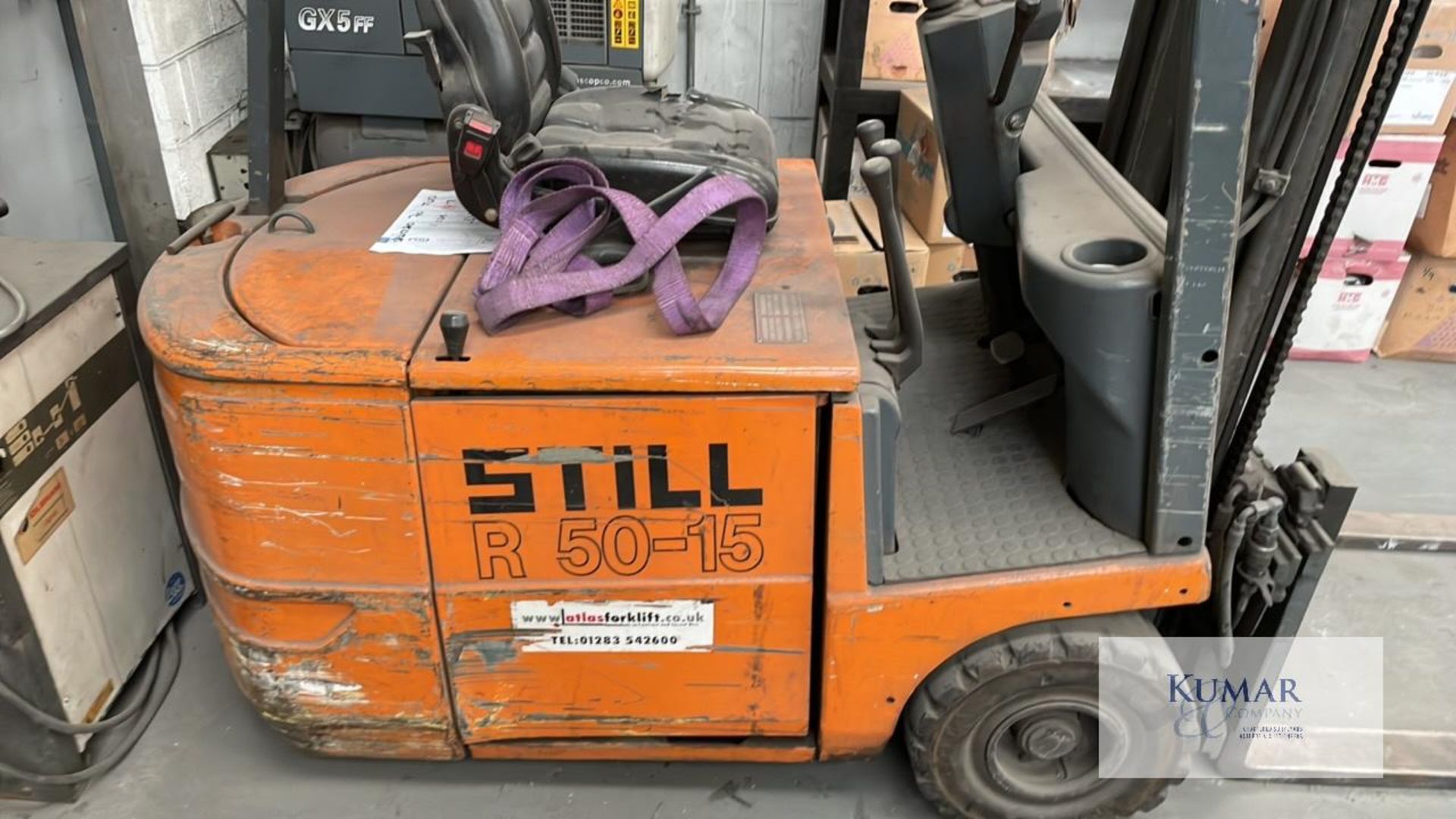 Still R50-15, Electric forklift with Wall Mounted Charger, Serial No. 50444225, S.W.L 1500Kg, - Image 3 of 6